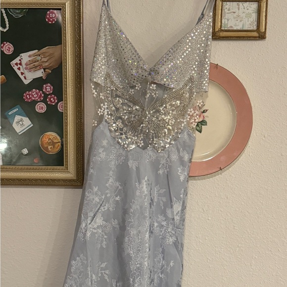 Boys Lie “Caught Slippin” Butterfly Dress in Blue - Picture 4 of 4